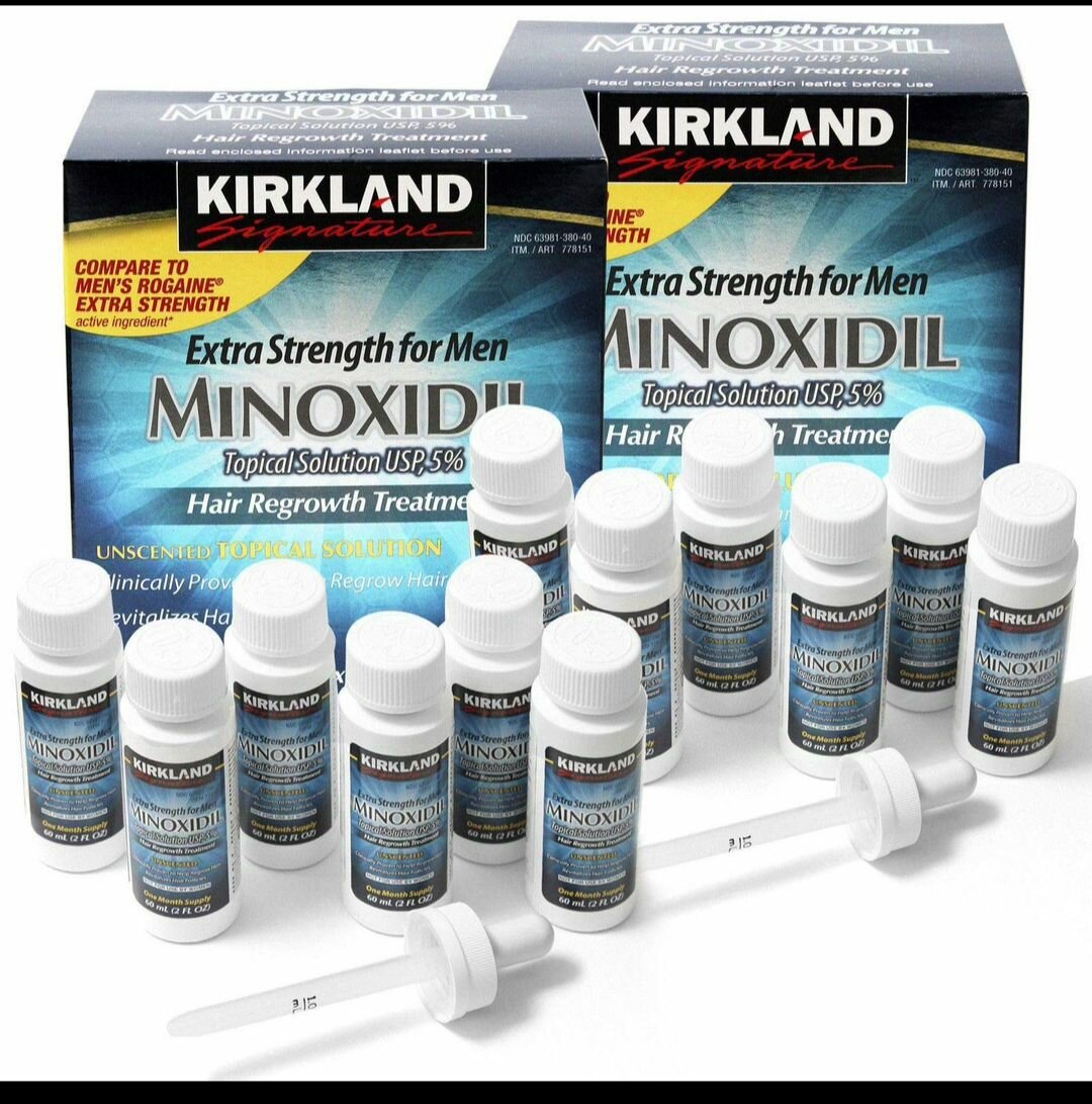Kirkland monoxidil, derma roller