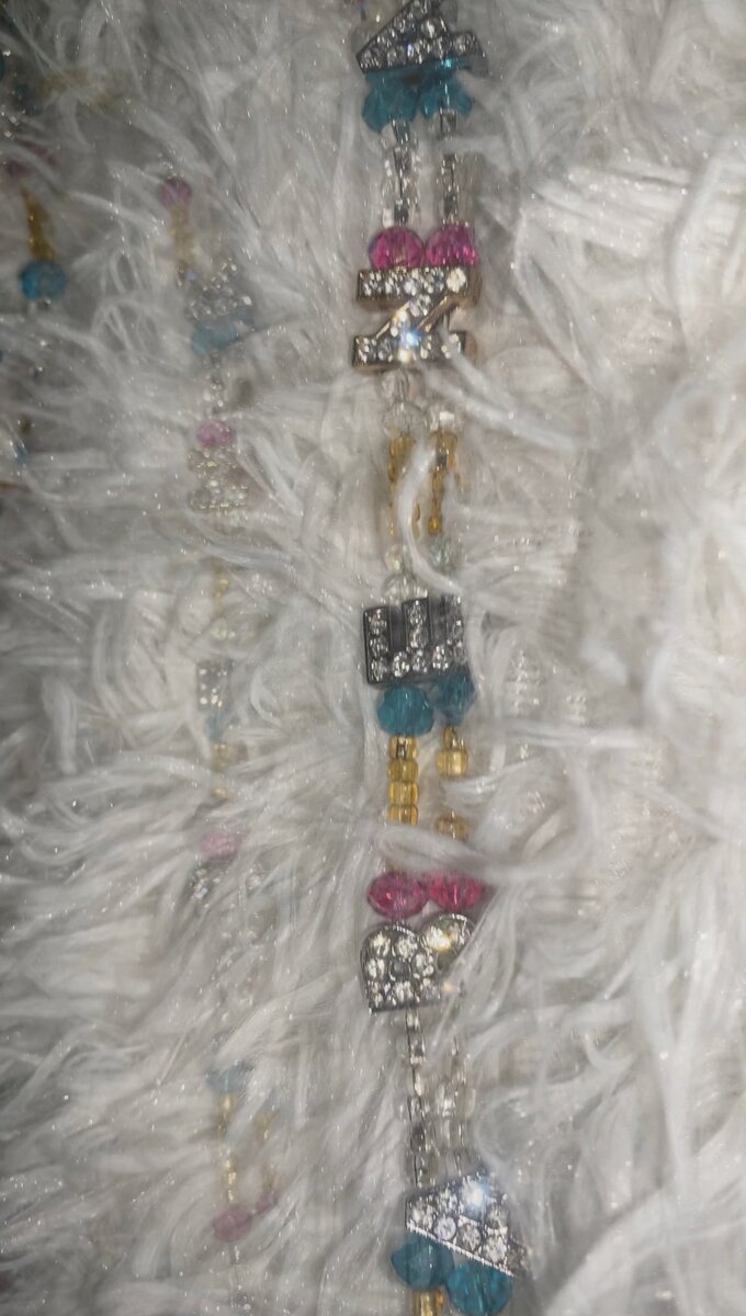 Glass waist beads