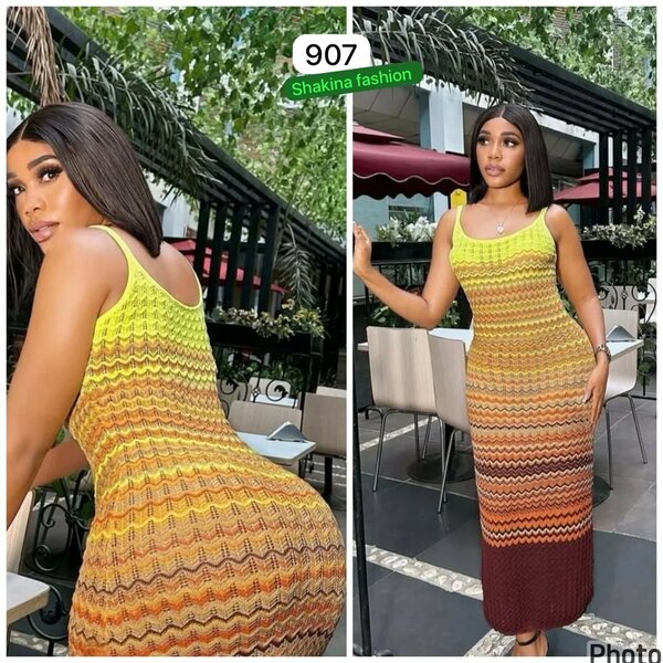 Robe Maxi Dégradé Élégante
