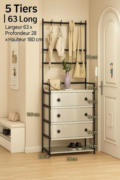 Étagères de rangement