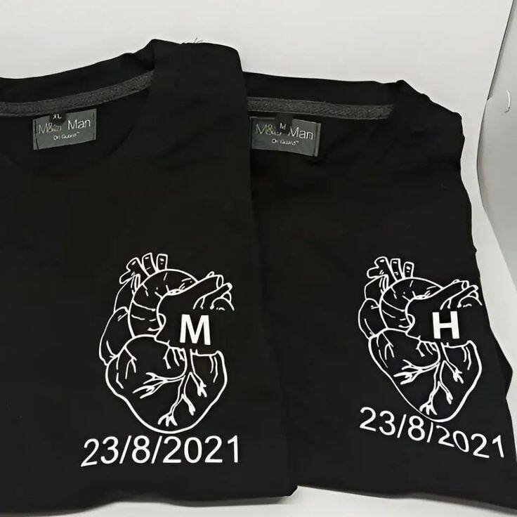 T-shirts couple personnalisés