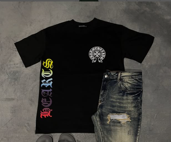 black t-shirt