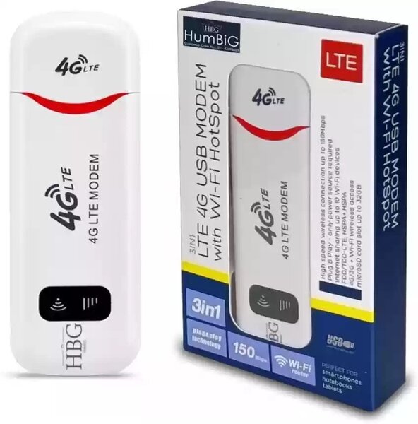 LTE 4G USB Modem with Wi-Fi Hotspot