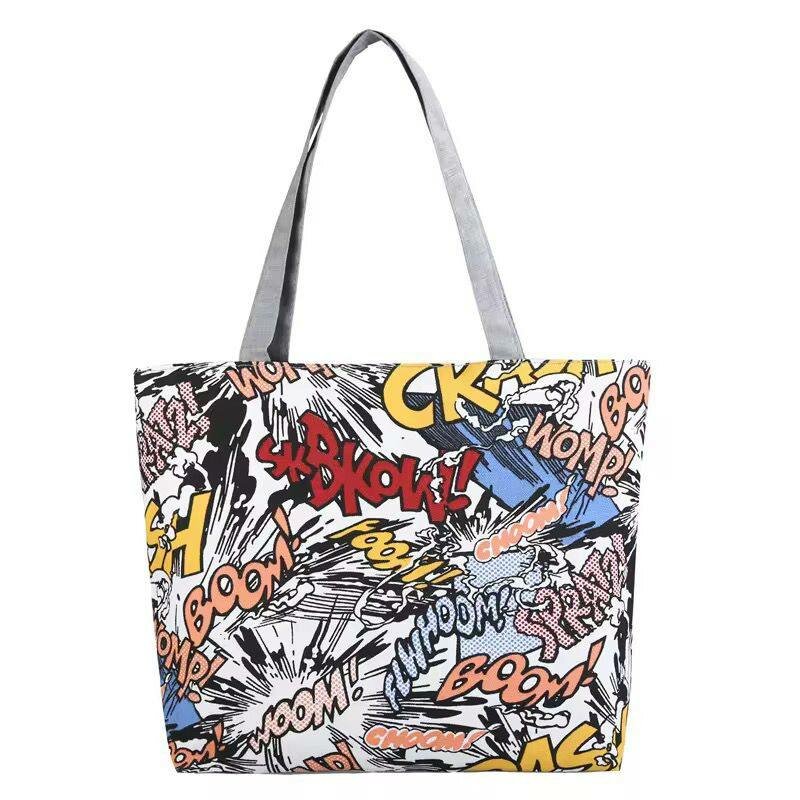 Sac cabas en toile imprimée