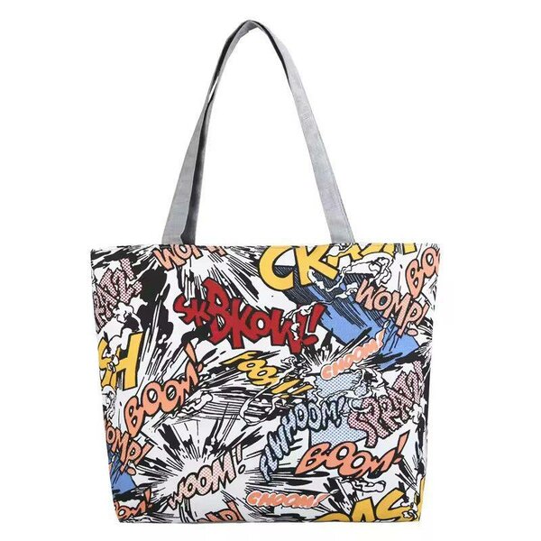 Sac cabas en toile imprimée
