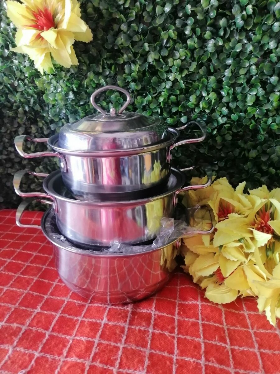 3 soupières inox