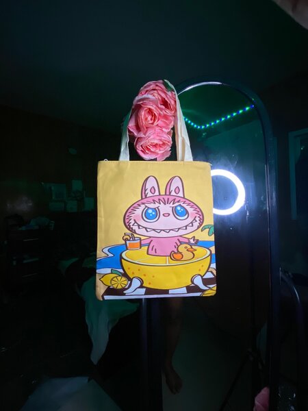 Tote bag à motif animé