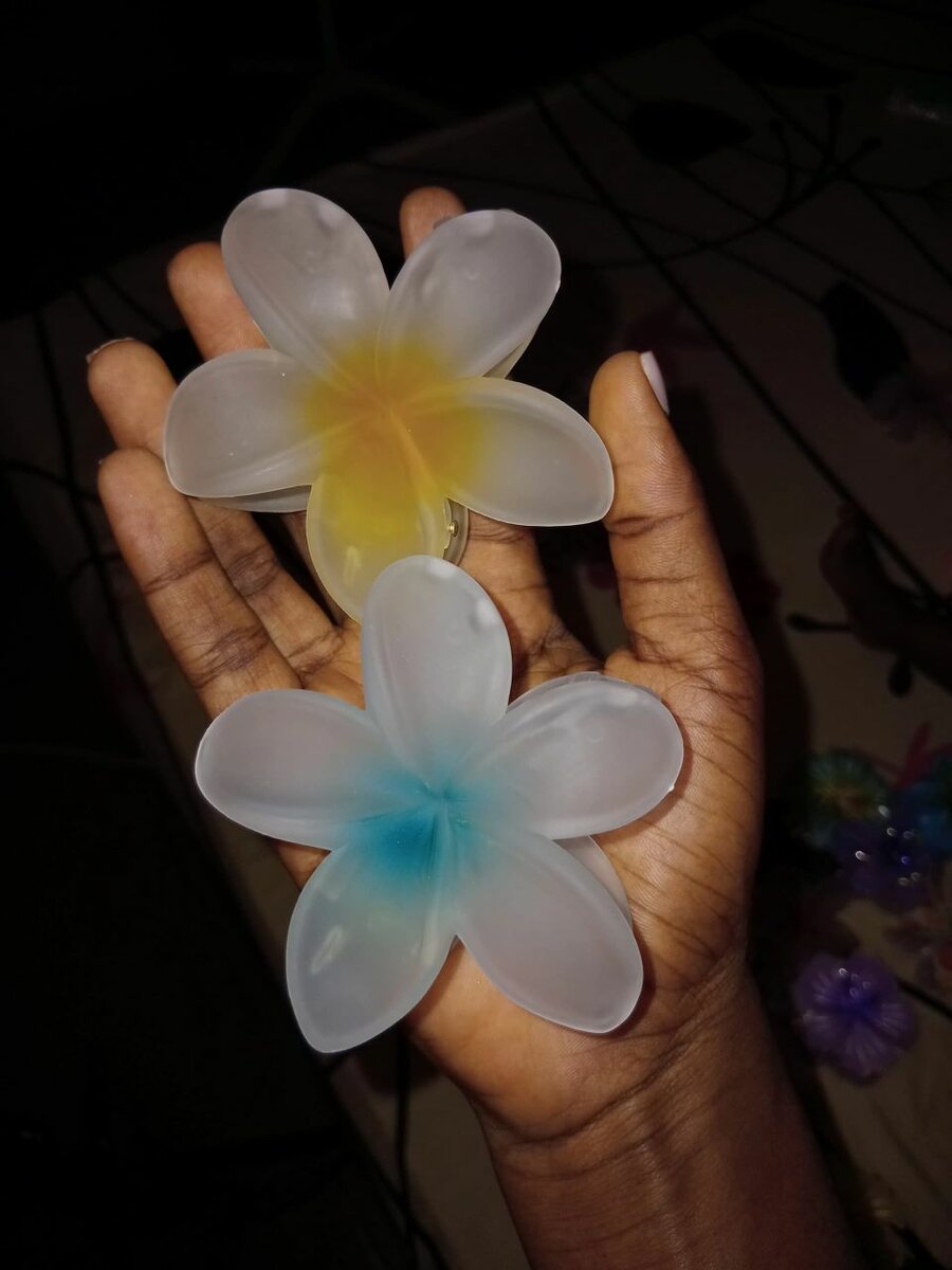 Pinces à cheveux fleur colorées