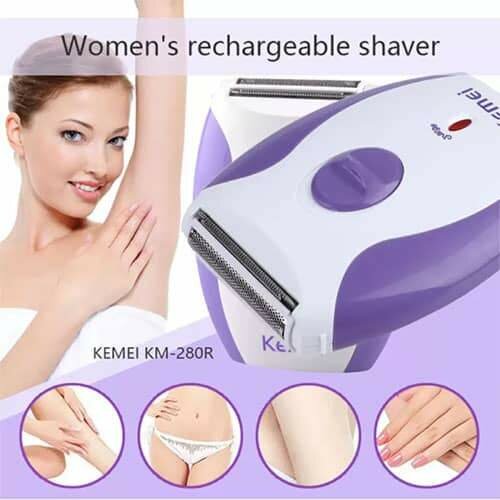 Rasoir électrique rechargeable femme Kemei