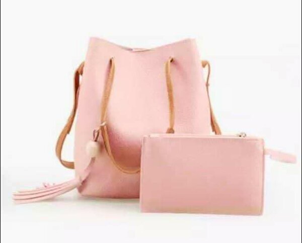 Sac fourre-tout en cuir rose