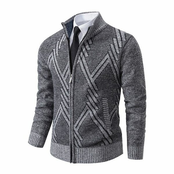 Cardigan homme zippé élégant