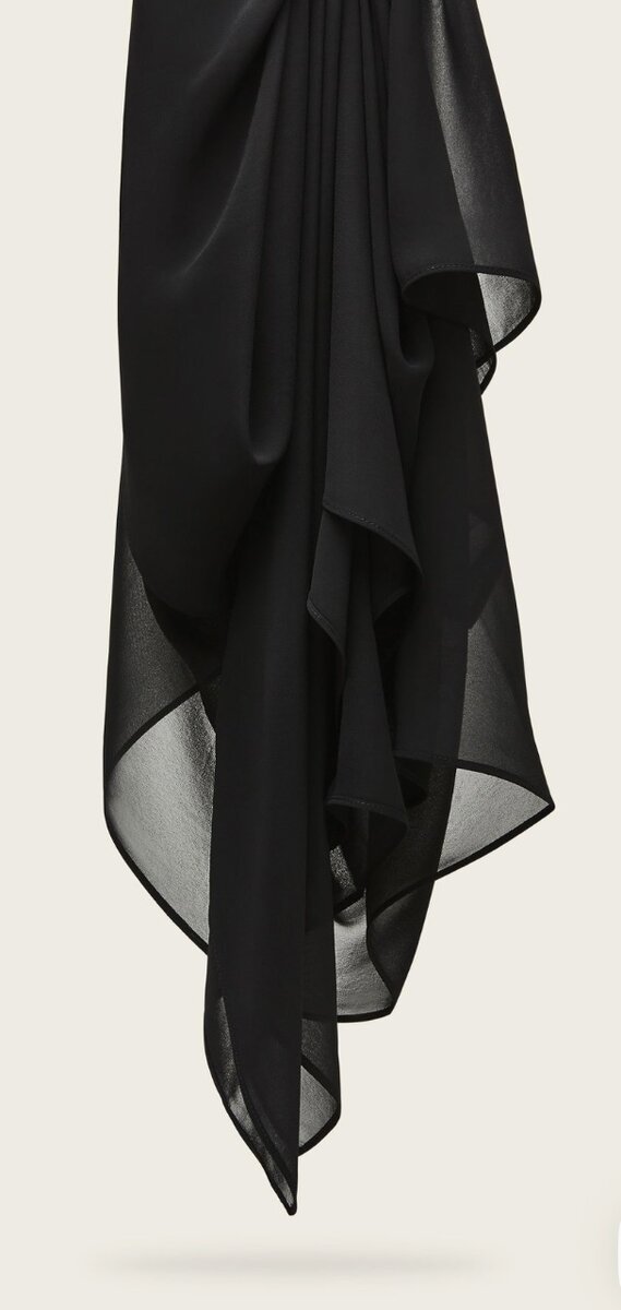 BLACK CHIFFON HIJAB