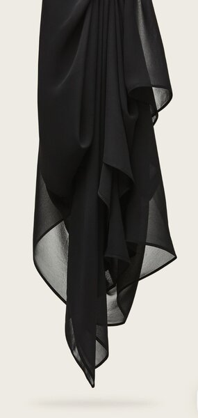 BLACK CHIFFON HIJAB