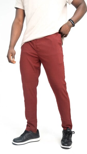 Pantalon Slim Rouge Homme