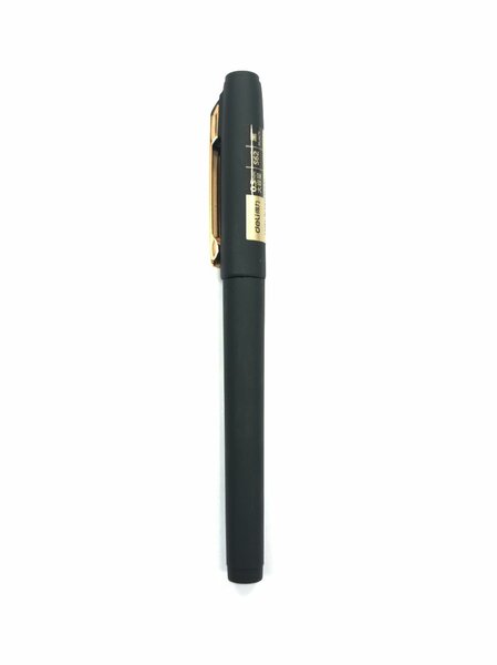 Ручка черная гелевая Deli S62 0.5 с большим запасом чернил
