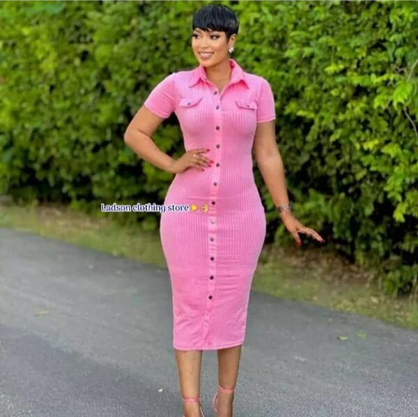 Ladies bodycon pink