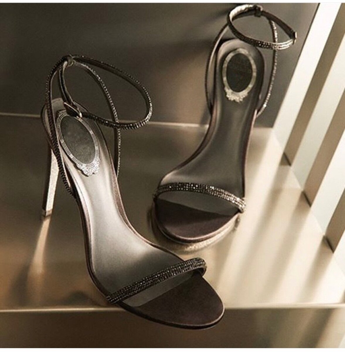 Ankle strap heel