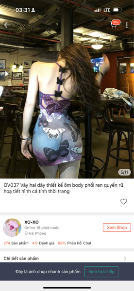 Butterfly Print Dress