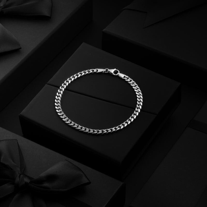Bracelet chaîne en argent élégant