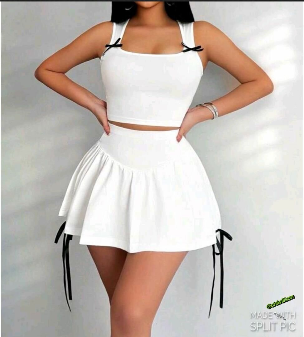 Top and skirt