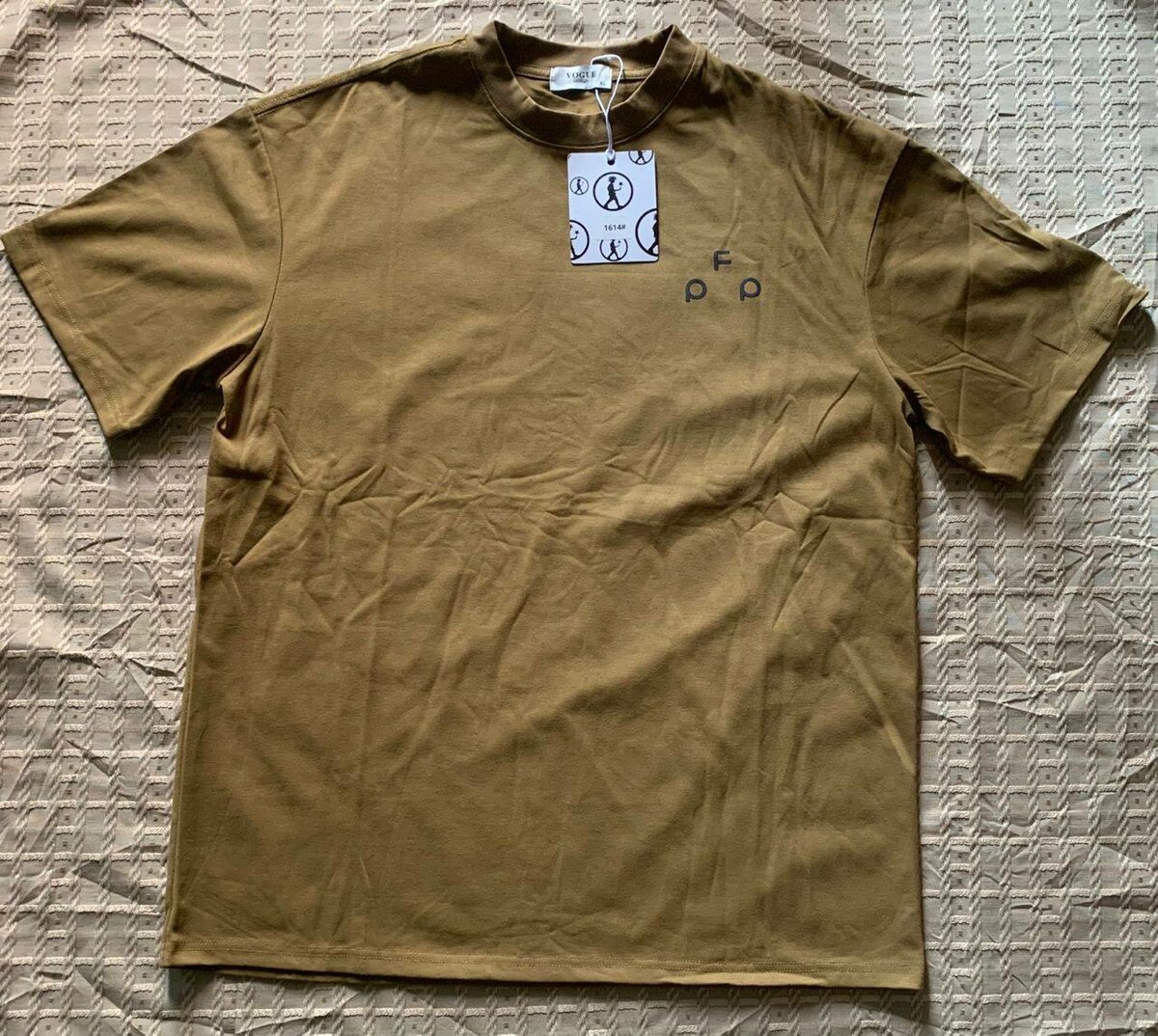 T-shirt unisexe marron décontracté