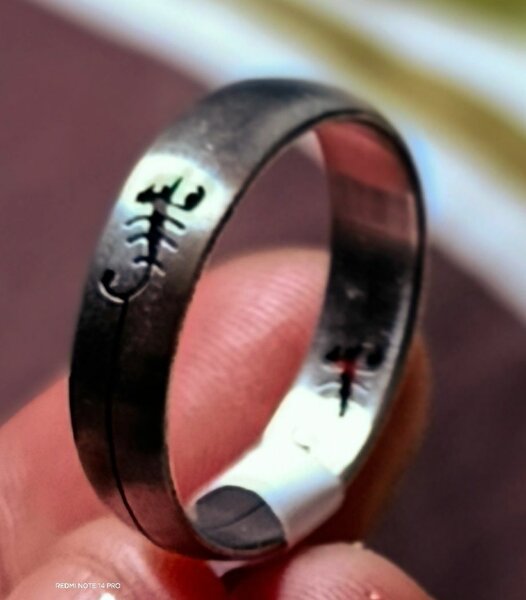 Bague en acier inoxydable Scorpion