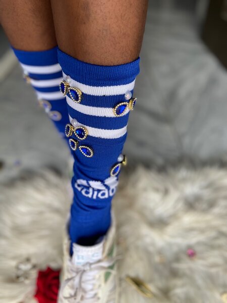 Chaussettes brodées élégantes