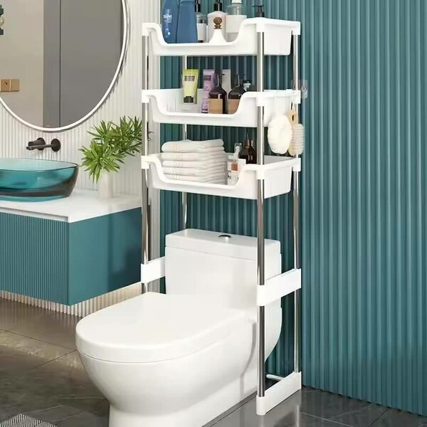 Étagère de rangement au-dessus des toilettes, cadre non perf