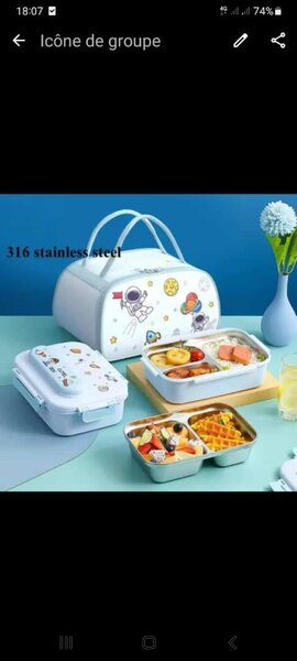 Boîte à lunch enfant isotherme