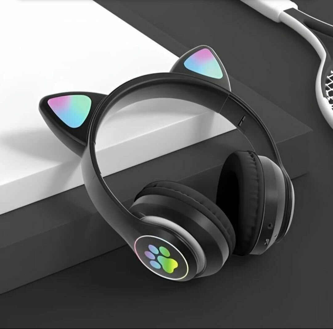 Casque sans fil oreilles de chat