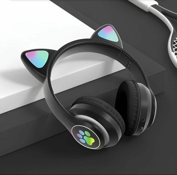 Casque sans fil oreilles de chat