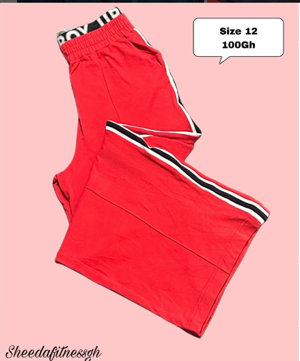 red sports tights