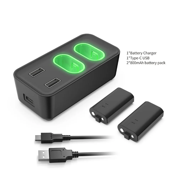 Chargeur&Batterie Manette Xbox