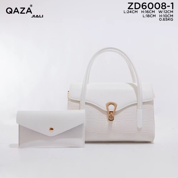 QAZA Sac à main avec pochette