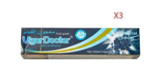 Un Lot De 3 PATES Dentifrice à Base De Charbon