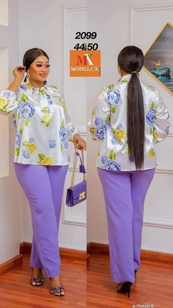 Robe blanc violet