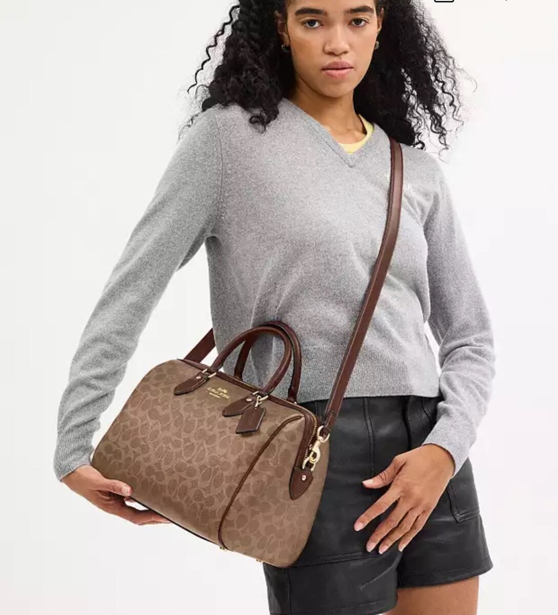 Sac à main Coach Rowan en toile exclusive