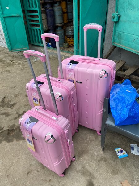 Set de Valises Roses à Roulettes