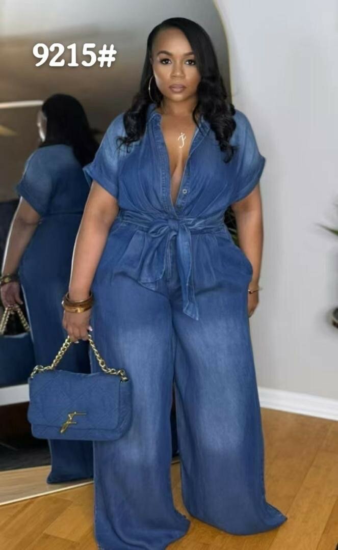 Combinaison Longue en Jean Femme