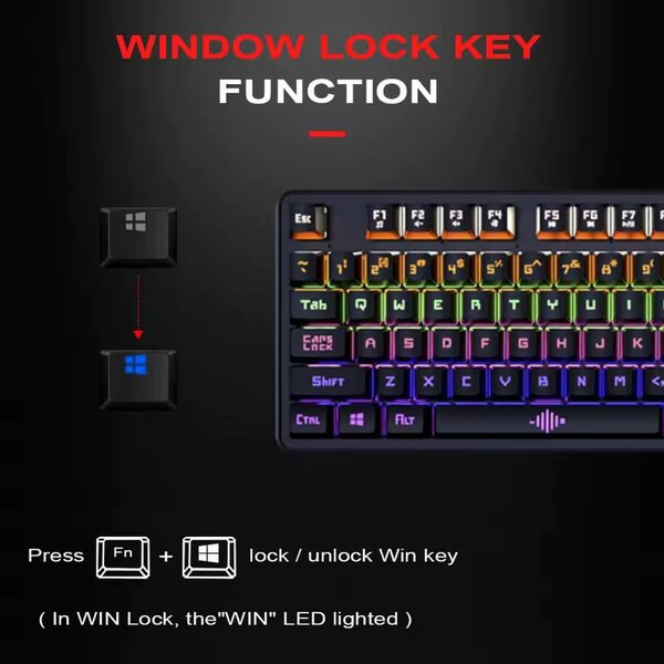 Clavier de jeu filaire rétroéclairé avec souris filaire