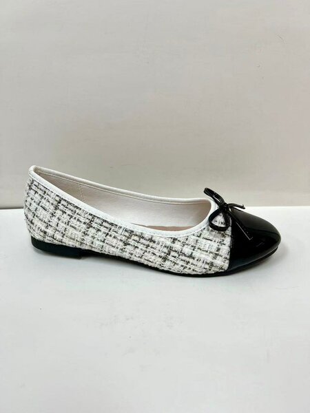 Ballerines classiques en tweed