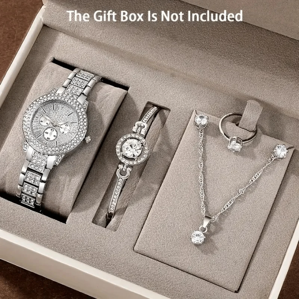 Ensemble Montre et Bijoux Éclatant