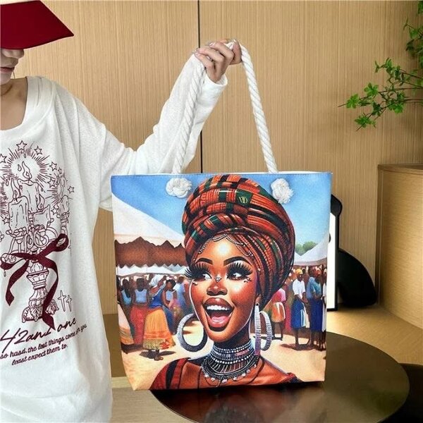 Sac cabas artistique coloré