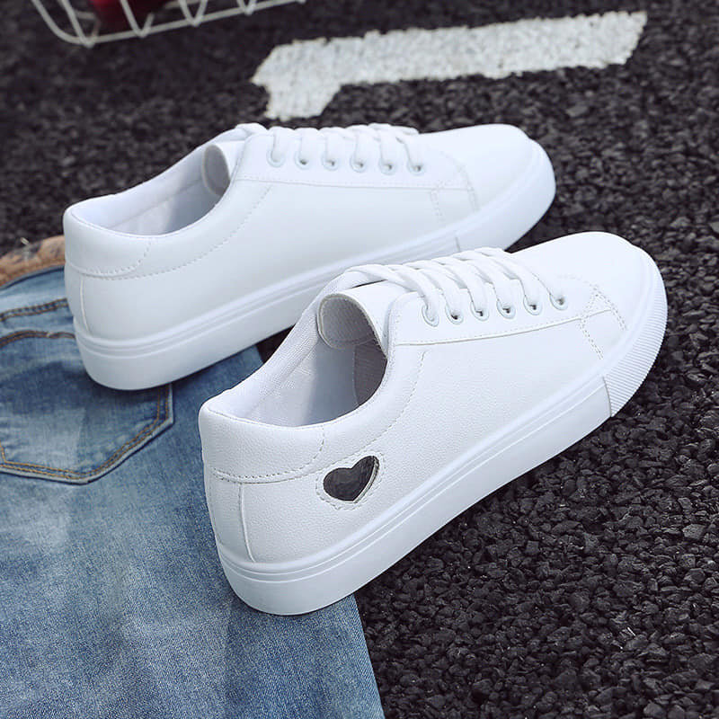 Beautiful and stylish women's sneakers white