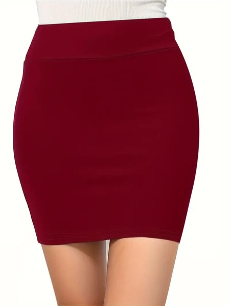 Jupe Mini Rouge Élégante