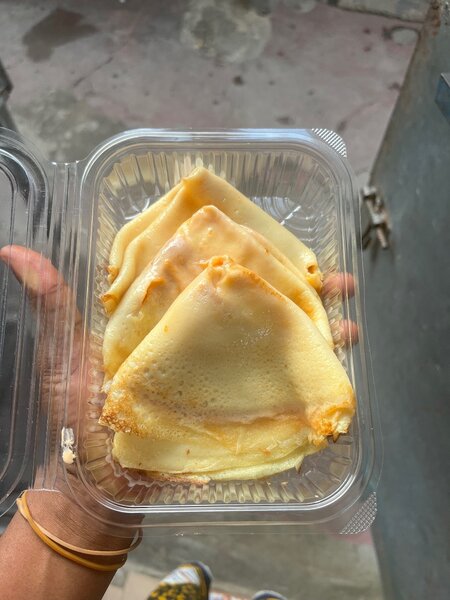 5crêpes salées(fromage,jambo)