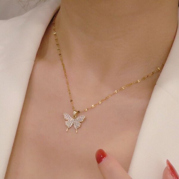 Butterfly Pendant Necklace