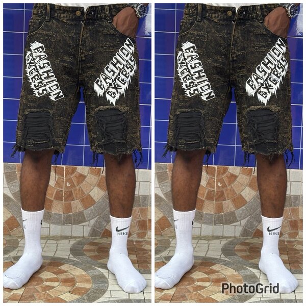 Short en jean décontracté homme