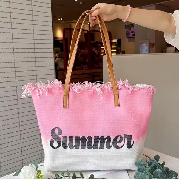Sac de Plage Été Rose