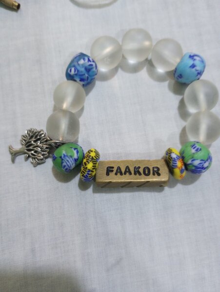 Customized beaded bracelet